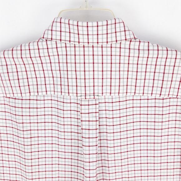 Cabela’s Men’s Large – Red Gray Tattersall Country Outdoor Short Sleeve Shirt - Picture 12 of 13